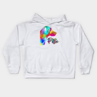 Pit bull Colorful Kids Hoodie